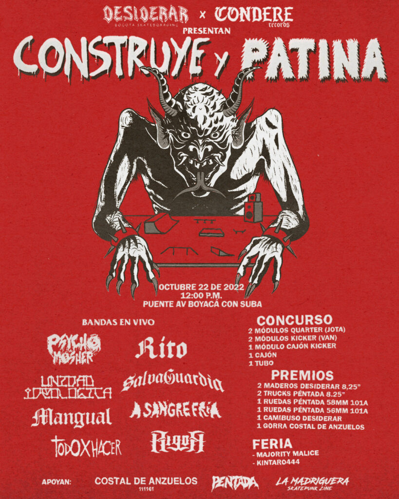 flyer evento contruye y patina